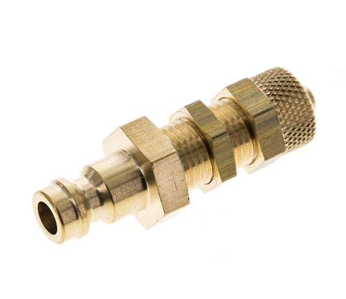 Messing DN 5 Luchtkoppeling Insteeknippel 4x6 mm Push-On Schotkoppeling