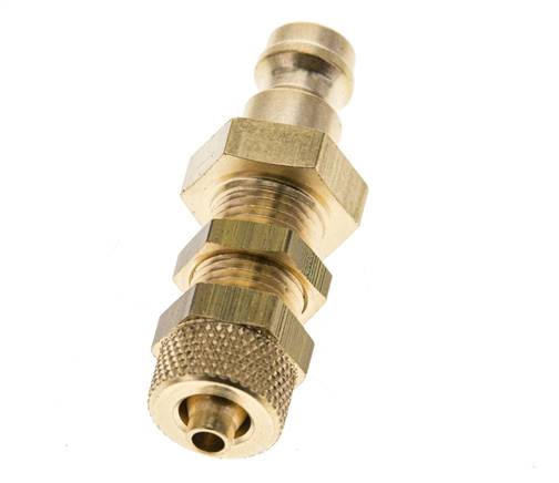 Messing DN 5 Luchtkoppeling Insteeknippel 4x6 mm Push-On Schotkoppeling