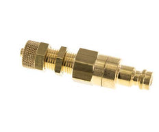 Messing DN 5 Luchtkoppeling Insteeknippel 4x6 mm Push-On Schotkoppeling Double Shut-Off