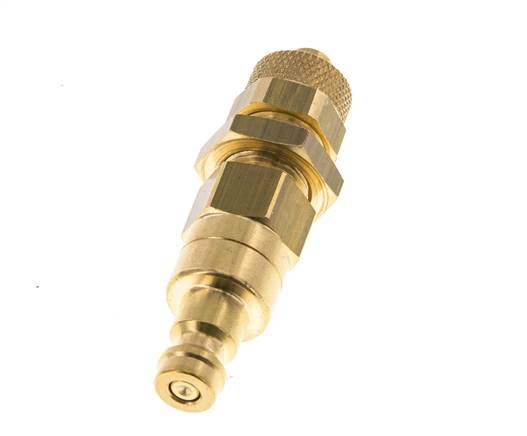 Messing DN 5 Luchtkoppeling Insteeknippel 6x8 mm Push-On Schotkoppeling Double Shut-Off