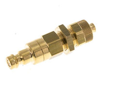 Messing DN 5 Luchtkoppeling Insteeknippel 6x8 mm Push-On Schotkoppeling Double Shut-Off