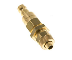 Messing DN 5 Luchtkoppeling Insteeknippel 6x8 mm Push-On Schotkoppeling Double Shut-Off