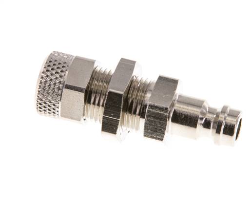 Vernikkeld Messing DN 5 Luchtkoppeling Insteeknippel 6x8 mm Push-On Schotkoppeling