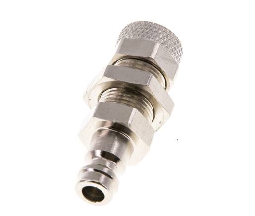 Vernikkeld Messing DN 5 Luchtkoppeling Insteeknippel 6x8 mm Push-On Schotkoppeling