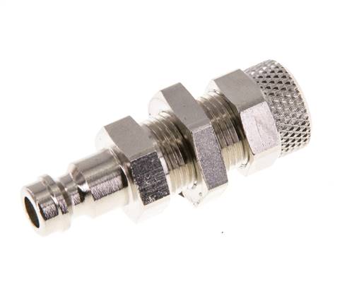 Vernikkeld Messing DN 5 Luchtkoppeling Insteeknippel 6x8 mm Push-On Schotkoppeling
