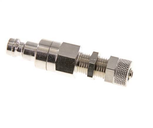 Vernikkeld Messing DN 5 Luchtkoppeling Insteeknippel 4x6 mm Push-On Schotkoppeling Double Shut-Off