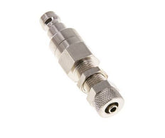 Vernikkeld Messing DN 5 Luchtkoppeling Insteeknippel 4x6 mm Push-On Schotkoppeling Double Shut-Off