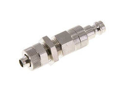 Vernikkeld Messing DN 5 Luchtkoppeling Insteeknippel 6x8 mm Push-On Schotkoppeling Double Shut-Off