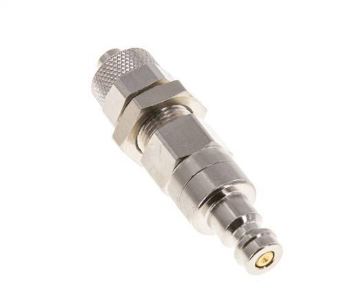 Vernikkeld Messing DN 5 Luchtkoppeling Insteeknippel 6x8 mm Push-On Schotkoppeling Double Shut-Off