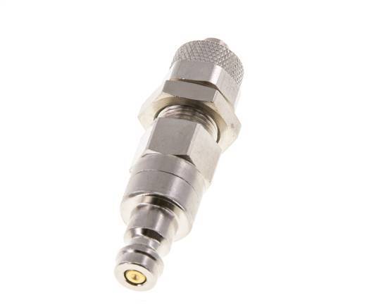 Vernikkeld Messing DN 5 Luchtkoppeling Insteeknippel 6x8 mm Push-On Schotkoppeling Double Shut-Off