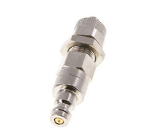 Vernikkeld Messing DN 5 Luchtkoppeling Insteeknippel 6x8 mm Push-On Schotkoppeling Double Shut-Off