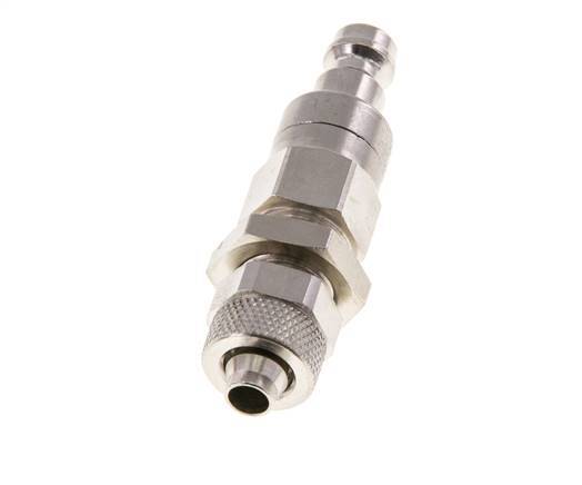 Vernikkeld Messing DN 5 Luchtkoppeling Insteeknippel 6x8 mm Push-On Schotkoppeling Double Shut-Off
