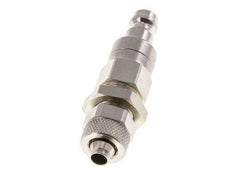 Vernikkeld Messing DN 5 Luchtkoppeling Insteeknippel 6x8 mm Push-On Schotkoppeling Double Shut-Off