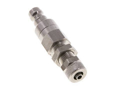 RVS DN 5 Luchtkoppeling Insteeknippel 4x6 mm Push-On Schotkoppeling Double Shut-Off