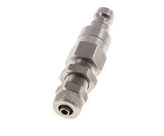 RVS DN 5 Luchtkoppeling Insteeknippel 4x6 mm Push-On Schotkoppeling Double Shut-Off