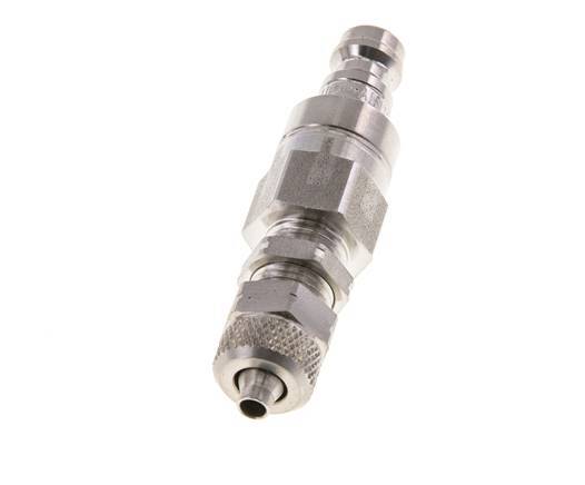 RVS 316L DN 5 Luchtkoppeling Insteeknippel 4x6 mm Push-On Schotkoppeling Double Shut-Off