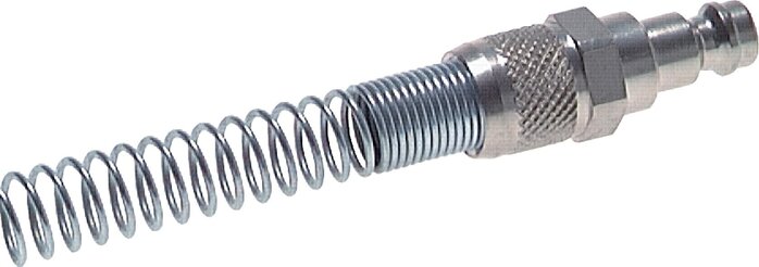 Messing DN 5 Luchtkoppeling Insteeknippel 6x8 mm Push-On Buigbescherming Draaibaar