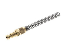 Brass DN 5 Air Coupling Plug 4x6 mm Union Nut Bend-Protect [2 Pieces]