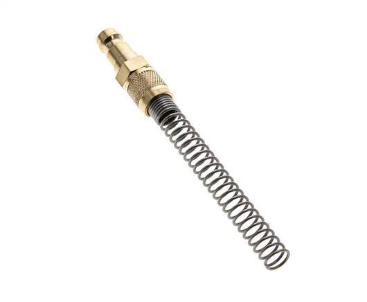Brass DN 5 Air Coupling Plug 4x6 mm Union Nut Bend-Protect [2 Pieces]