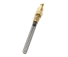 Messing DN 5 Luchtkoppeling Insteeknippel 4x6 mm Push-On Buigbescherming Double Shut-Off