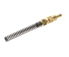 Messing DN 5 Luchtkoppeling Insteeknippel 6x8 mm Push-On Buigbescherming Double Shut-Off