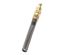 Messing DN 5 Luchtkoppeling Insteeknippel 6x8 mm Push-On Buigbescherming Double Shut-Off