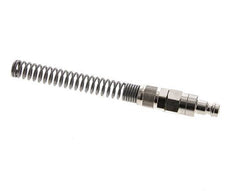 Vernikkeld Messing DN 5 Luchtkoppeling Insteeknippel 6x8 mm Push-On Buigbescherming Double Shut-Off