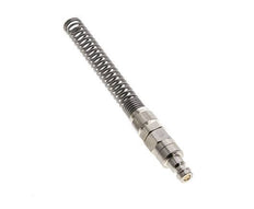 Vernikkeld Messing DN 5 Luchtkoppeling Insteeknippel 6x8 mm Push-On Buigbescherming Double Shut-Off