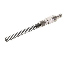 Vernikkeld Messing DN 5 Luchtkoppeling Insteeknippel 4x6 mm Push-On Buigbescherming Double Shut-Off