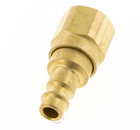 Brass DN 7.2 (Euro) Air Coupling Plug G 1/4 inch Female with Check Valve