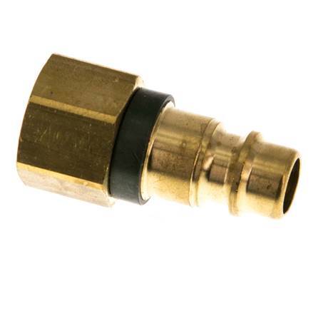 Messing DN 7.2 (Euro) Groen-Coded Luchtkoppeling Insteeknippel G 1/4 inch Binnendraad