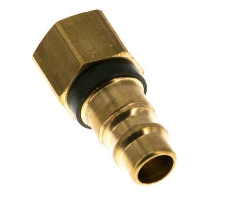 Messing DN 7.2 (Euro) Groen-Coded Luchtkoppeling Insteeknippel G 1/4 inch Binnendraad