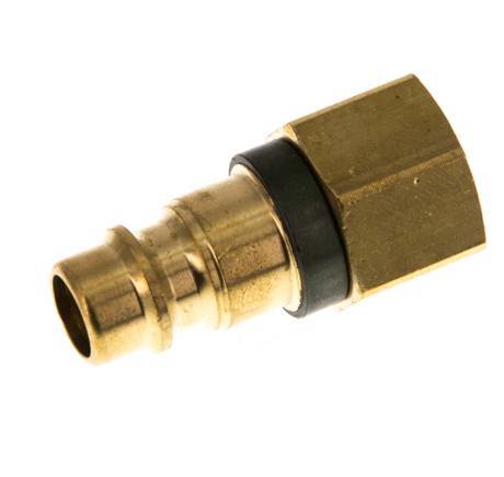 Messing DN 7.2 (Euro) Groen-Coded Luchtkoppeling Insteeknippel G 1/4 inch Binnendraad