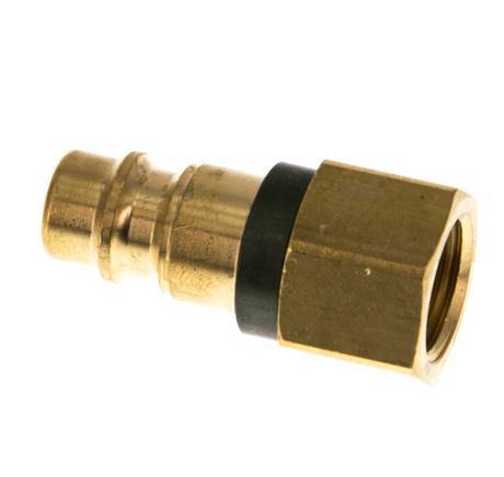 Messing DN 7.2 (Euro) Groen-Coded Luchtkoppeling Insteeknippel G 1/4 inch Binnendraad