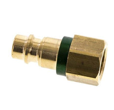 Messing DN 7.2 (Euro) Groen-Coded Luchtkoppeling Insteeknippel G 1/4 inch Binnendraad