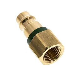 Messing DN 7.2 (Euro) Groen-Coded Luchtkoppeling Insteeknippel G 1/4 inch Binnendraad