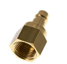 Messing DN 7.2 (Euro) Luchtkoppeling Insteeknippel G 1/2 inch Binnendraad Double Shut-Off