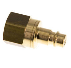 Messing DN 7.2 (Euro) Luchtkoppeling Insteeknippel G 1/4 inch Binnendraad Double Shut-Off