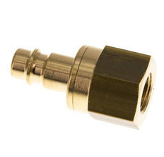 Messing DN 7.2 (Euro) Luchtkoppeling Insteeknippel G 1/4 inch Binnendraad Double Shut-Off