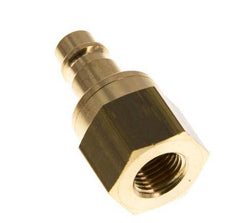 Messing DN 7.2 (Euro) Luchtkoppeling Insteeknippel G 1/4 inch Binnendraad Double Shut-Off