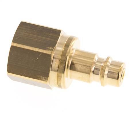 Messing DN 7.2 (Euro) Luchtkoppeling Insteeknippel G 1/8 inch Binnendraad Double Shut-Off