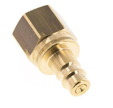 Messing DN 7.2 (Euro) Luchtkoppeling Insteeknippel G 1/8 inch Binnendraad Double Shut-Off