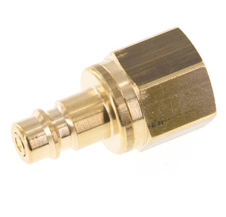 Messing DN 7.2 (Euro) Luchtkoppeling Insteeknippel G 1/8 inch Binnendraad Double Shut-Off