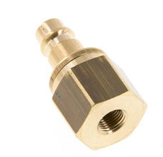 Messing DN 7.2 (Euro) Luchtkoppeling Insteeknippel G 1/8 inch Binnendraad Double Shut-Off