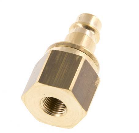 Messing DN 7.2 (Euro) Luchtkoppeling Insteeknippel G 1/8 inch Binnendraad Double Shut-Off