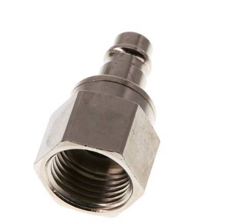 Vernikkeld Messing DN 7.2 (Euro) Luchtkoppeling Insteeknippel G 1/2 inch Binnendraad Double Shut-Off
