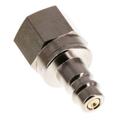 Vernikkeld Messing DN 7.2 (Euro) Luchtkoppeling Insteeknippel G 1/4 inch Binnendraad Double Shut-Off