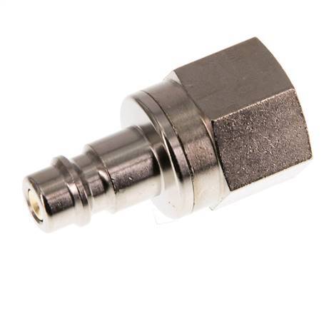 Vernikkeld Messing DN 7.2 (Euro) Luchtkoppeling Insteeknippel G 1/4 inch Binnendraad Double Shut-Off
