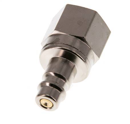 Vernikkeld Messing DN 7.2 (Euro) Luchtkoppeling Insteeknippel G 3/8 inch Binnendraad Double Shut-Off