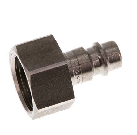 RVS DN 7.2 (Euro) Luchtkoppeling Insteeknippel G 1/2 inch Binnendraad